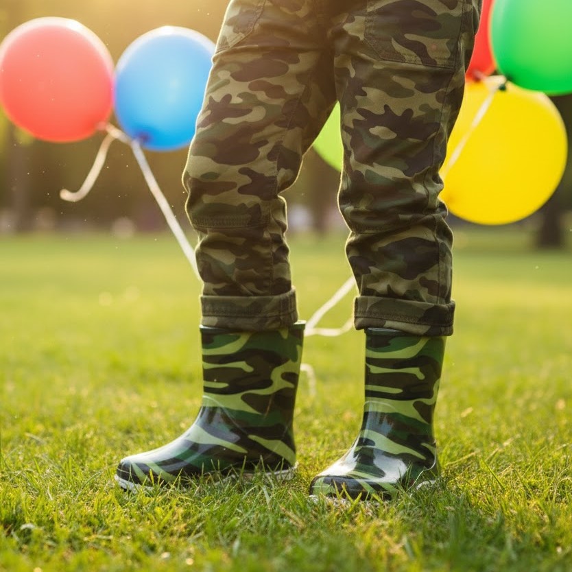 خرید آنلاین چکمه بچگانه سپنتا مدل ارتشی کد 06